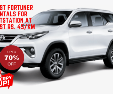 Best Fortuner Rentals for Outstation at Just Rs. 45 KM
