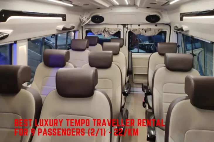 Best Luxury Tempo Traveller Rental for 9 Passengers (2-1)
