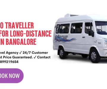 AC Tempo Traveller rental for long-distance travel in Bangalore