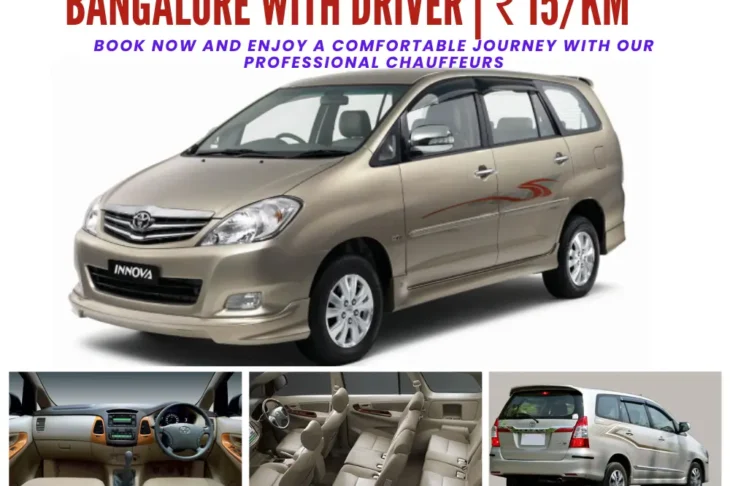 The Best Innova Car Rental Bangalore With Driver | ₹15/km