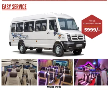 Hire 12+1 Seater Tempo Traveller Rental With driver Bangalore